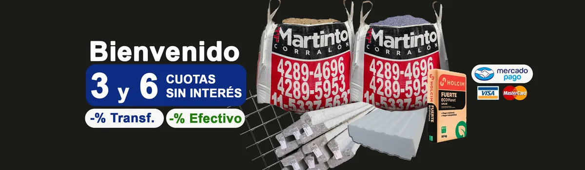 Bienvenidos a Corralón Martinto — Materiales de Construcción en Wilde, Zona Sur